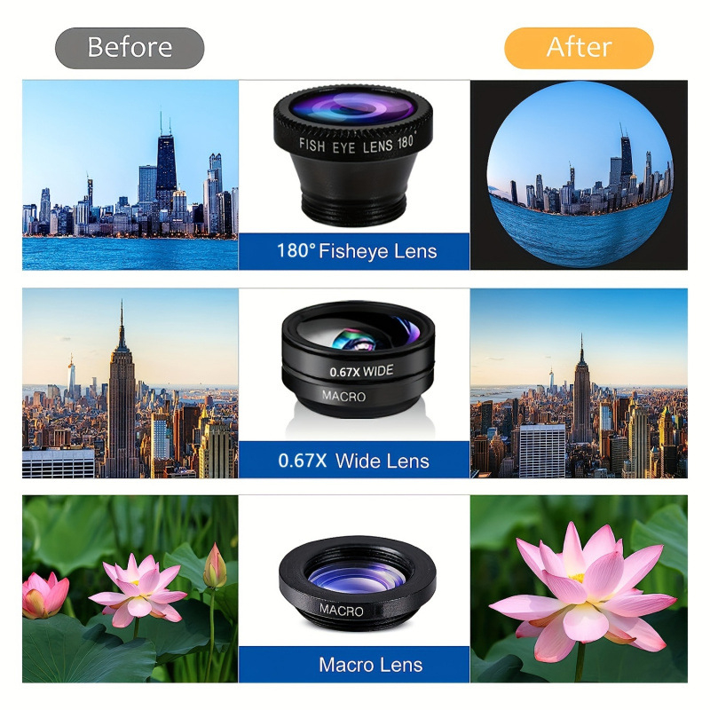 Tālruņa objekīvu komplekts X4617, 2026. gada modelis, ar īpašiem efektiem