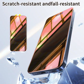 Zhixuanda Priekšējais rūdītā stikla displeja aizsargs iPhone 14 Pro, HD, anti-peeping