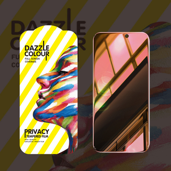 Zhixuanda Предна защитна за екран от закалено стъкло за iPhone 14 Pro, HD защита на поверителността, фронтален филм