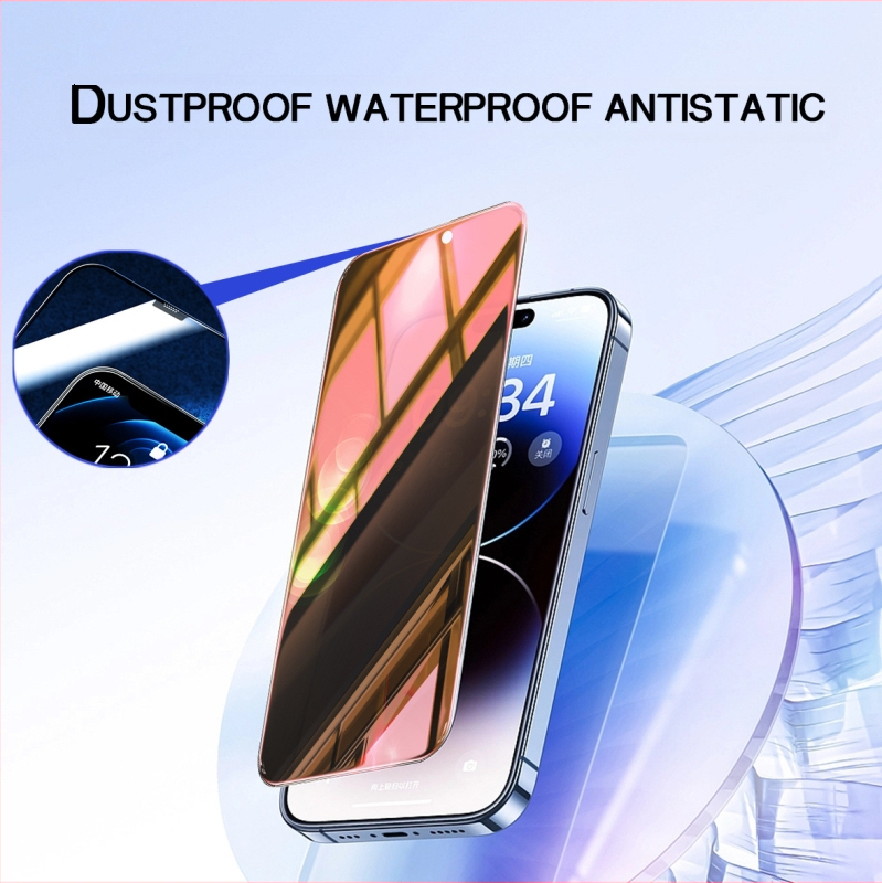 Zhixuanda Predný tvrdený sklenený ochranný film pre displej pre iPhone 14 Pro, HD, anti-peeping