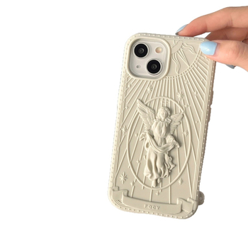 Силиконов калъф за iPhone със дизайн „Статуя на свободата“, против изпускане, персонализиран печат, съвместим с iPhone 11–16 Pro/Pro Max