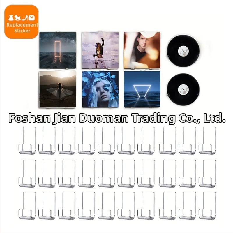 Raft acrilic montat pe perete pentru afișarea albume — Jane Man, dintr-o singură bucată, în formă de L, tăiere cu laser, carcasă acrilică