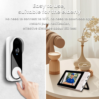 NT601A βιντεοθύρο πόρτας, USB 5V τροφοδοσία, ήχος Ding-dong, κατανάλωση 0.1W, κατάλληλο για είσοδο καταστήματος ή γραφείου