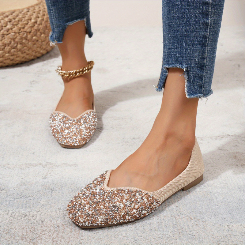 Δερμάτινα παπούτσια μπαλέτου με διακόσμηση κρυστάλλων για γυναίκες (Μορφή δακτύλου: ψαριού; Υλικό επάνω: δέρμα προβάτου; Ύψος τακουνιού: πολύ υψηλό (>8 cm); Στυλ: παπούτσια μπαλέτου)