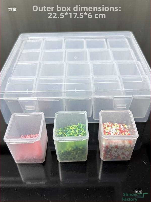 Skladovacia krabička na šperky a korálky, japonský štýl, 18L, s logom, do auta, DIY projekty