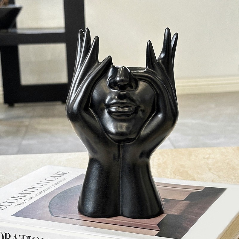 Organizator de birou pentru pixuri și pensule de machiaj, corp rotund PP, depozitare desktop multifuncțional, obiect decorativ (Model B-121, Material PP, Formă: Rotund)