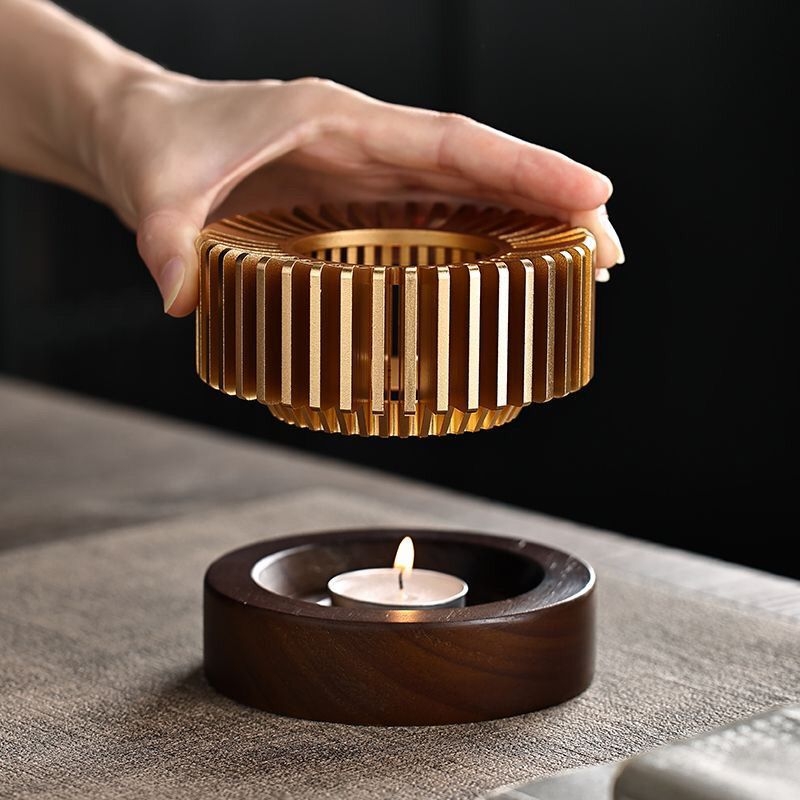 Θερμαντική βάση τσαγιού - Κράμα ψευδαργύρου, Νέος κινεζικός στυλ, Προέλευση: Τσάοζου, Εκτύπωση λογότυπου