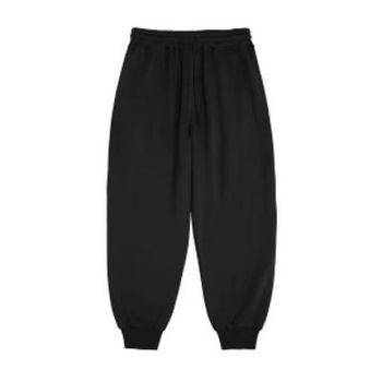 Ανδρικά casual joggers, υψηλή μέση, ίσια γραμμή παντελονιού, άνοιξη, μείγμα ινών μπαμπού και μεταξιού