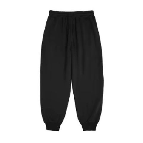 Ανδρικά casual joggers, υψηλή μέση, ίσια γραμμή παντελονιού, άνοιξη, μείγμα ινών μπαμπού και μεταξιού