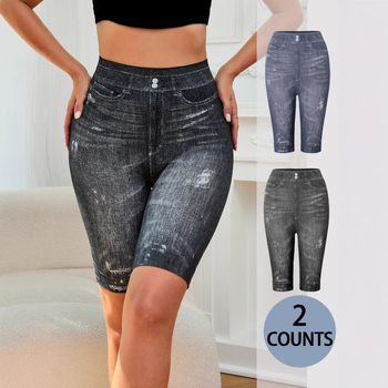 Γυναικεία χωρίς ραφές μποξερ εσώρουχο από νάιλον, ψηλή μέση, αναπνεύσιμη πλέξη, σχέδιο color-block