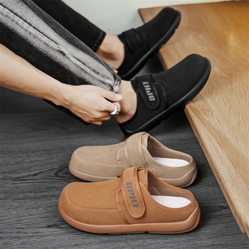 Férfi velúr Velcro Birkenstock-stílusú kényelmi cipő, nyár 2025 (PVC talp)