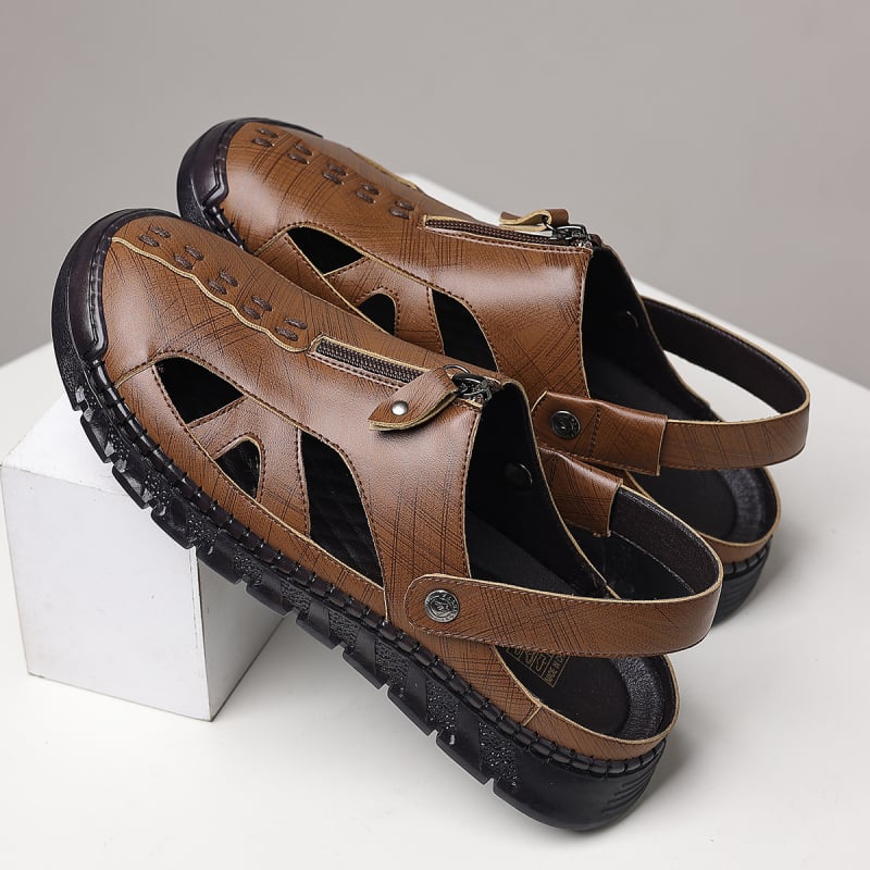 Muške sandale – Slip-On, prozračne i vodootporne, gornji dio od umjetne PU, đon od plastike