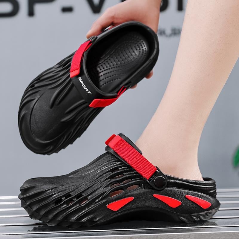 Unisex šlepetės, sintetinė oda, neslystantis mišinio padas, injekciškai suformuotas padas, laisvalaikio stilius