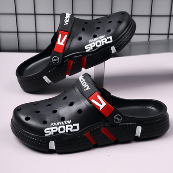 Férfi nyári szandál EVA felsőrésszel és EVA talppal, lélegző, csat-zárás, strandos/kültéri stílus