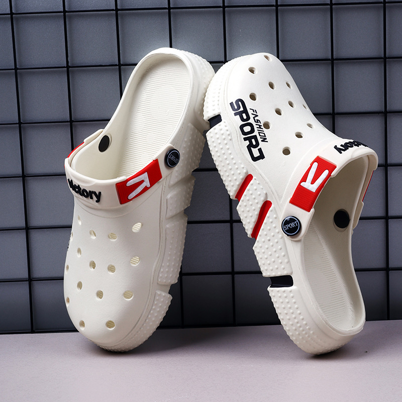 Férfi nyári szandál EVA felsőrésszel és EVA talppal, lélegző, csat-zárás, strandos/kültéri stílus