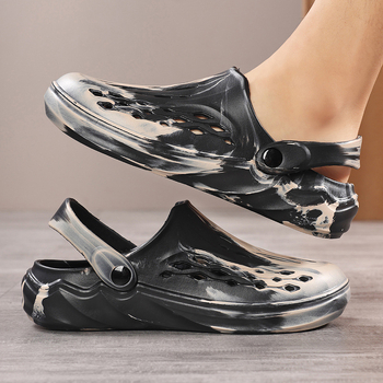 Férfi EVA Slip-On Szandál, Casual, Kamuflázs minta, kerek orr, EVA felső és talp