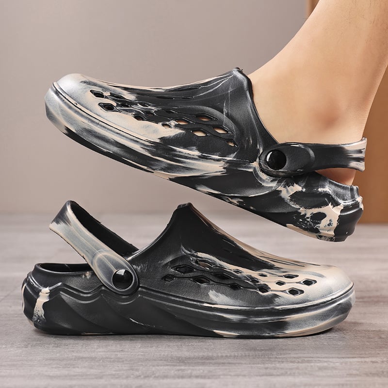 Férfi EVA Slip-On Szandál, Casual, Kamuflázs minta, kerek orr, EVA felső és talp