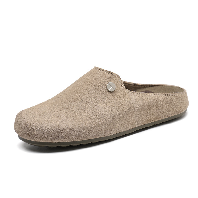 Papuci de femei Slip-On din velur, cu căptușeală din velur, model solid, talpă din plastic moale, vârf închis, confort zilnic