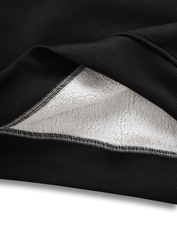 Ανδρικό φούτερ με κουκούλα για τον χειμώνα, fleece επένδυση, μακριά μανίκια, κανονική γραμμή