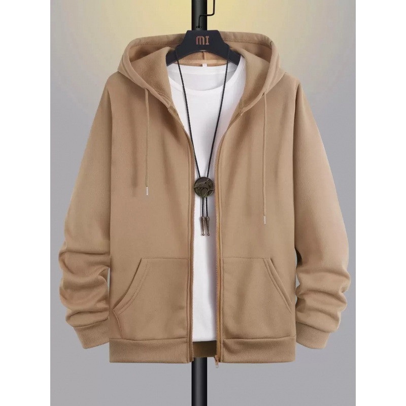 Vīriešu kardigans no ramijas 51–70%, ar vilnas oderi – atvērts priekšējais, četras sezonas, 400 g