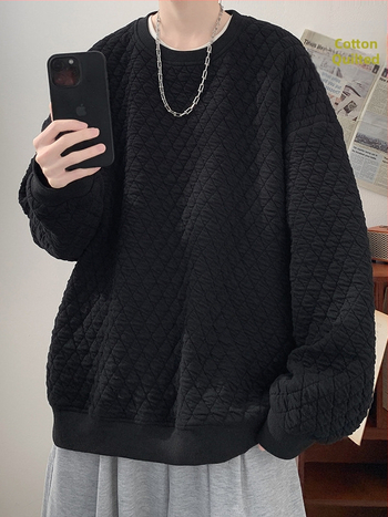 Honkongas stila džemperis, bez apkakles, apaļš kaklaizgriezums, garas piedurknes, bieza poliestera-spandeksa maisījums (98% poliesters, 2% spandex)
