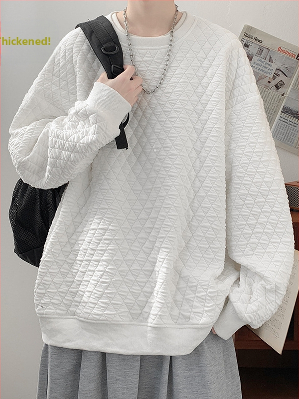 Honkongas stila džemperis, bez apkakles, apaļš kaklaizgriezums, garas piedurknes, bieza poliestera-spandeksa maisījums (98% poliesters, 2% spandex)