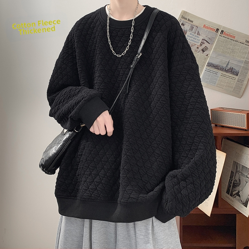 Honkongas stila džemperis, bez apkakles, apaļš kaklaizgriezums, garas piedurknes, bieza poliestera-spandeksa maisījums (98% poliesters, 2% spandex)