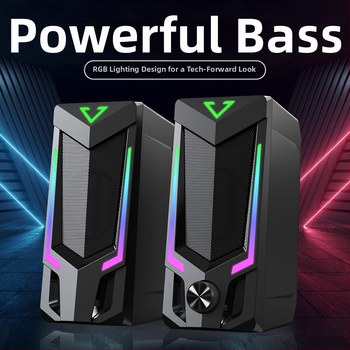 SADA V-150 kompiuterių garsiakalbiai, dviejų garsiakalbių sistema, 3,5 mm įvestis, Bluetooth 5.0, 30 Hz–15 kHz, SNR ≥ 60 dB