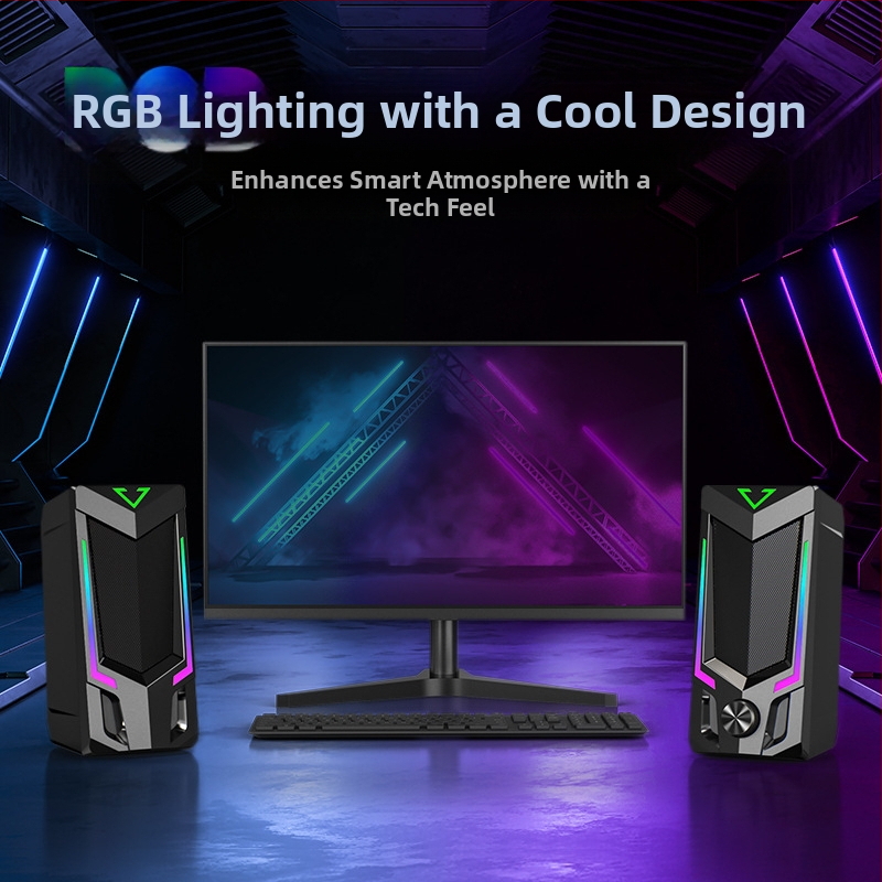 SADA V-150 компютърни тонколони, двойни говорители, 3,5 мм вход, Bluetooth 5.0, 30 Hz–15 kHz, SNR ≥ 60 dB