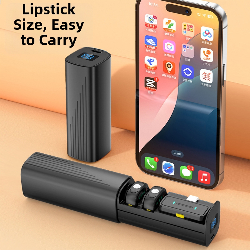 H26 Лапел микрофон за лайв стрийминг, омнидирекционален, 20Hz-20kHz, SNR ≥60dB, вградена батерия, Bluetooth 5.3, време за работа 3–6 ч