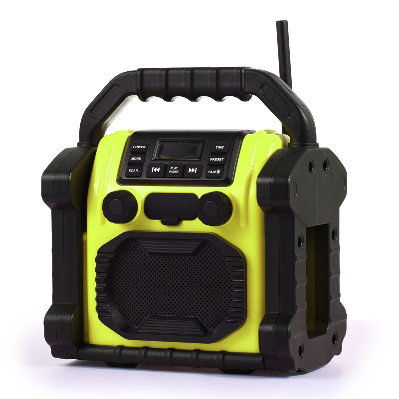 Vodootporan Bluetooth zvučnik s radiom i LED svjetlom, IPX6, Bluetooth 5.1, ugrađena baterija 2000-4000 mAh, frekvencijski raspon 40 Hz-20 kHz, domet >10 m