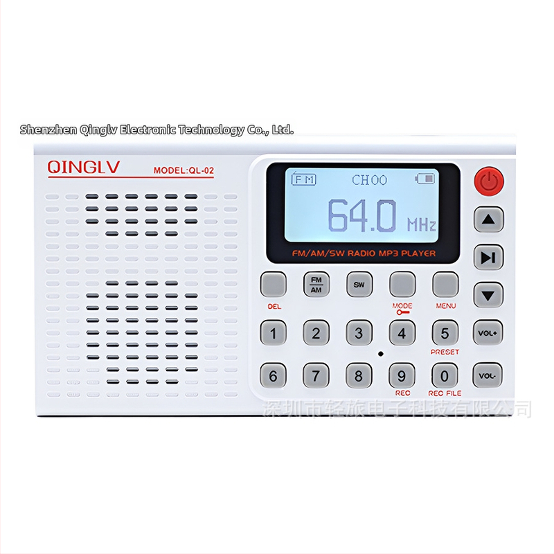 Bluetooth radio s cijelim opsegom FM/AM/SW, snimanje, prikaz teksta, MP3 podrška