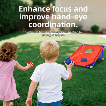 Σετ παιχνιδιού ρίψης σακουλάκι με εσωτερική βάση — πλαστικό, για παιδιά 0–3 ετών