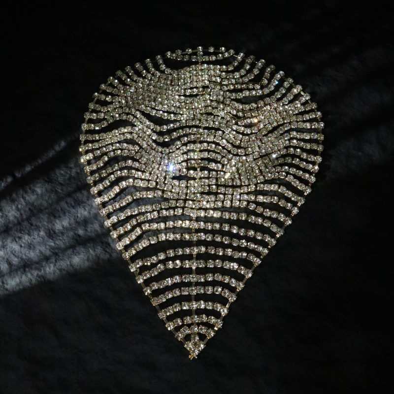 Αξεσουάρ μαλλιών με τεχνητούς κρυστάλλους, ηλεκτροπλατιωμένη επιφάνεια, Αριθμός Προϊόντος 3702, φθινόπωρο 2025, δυνατότητα προσαρμογής