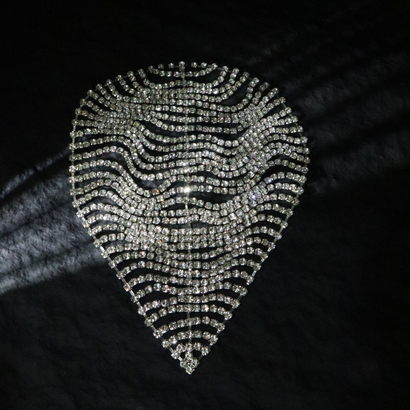 Αξεσουάρ μαλλιών με τεχνητούς κρυστάλλους, ηλεκτροπλατιωμένη επιφάνεια, Αριθμός Προϊόντος 3702, φθινόπωρο 2025, δυνατότητα προσαρμογής