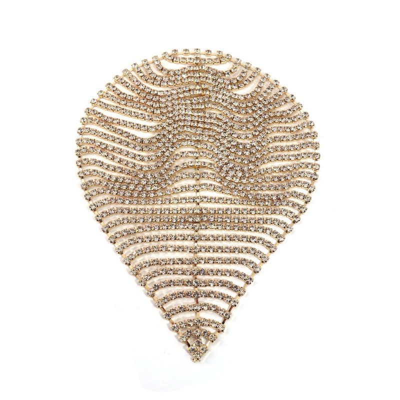 Αξεσουάρ μαλλιών με τεχνητούς κρυστάλλους, ηλεκτροπλατιωμένη επιφάνεια, Αριθμός Προϊόντος 3702, φθινόπωρο 2025, δυνατότητα προσαρμογής