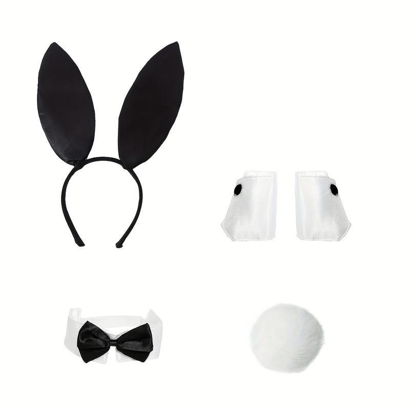 K5511 Мъжки косплей костюм за зайче за сценично изпълнение — Mink Fur, Lamb Fleece, Long Pants, Knitwear Top