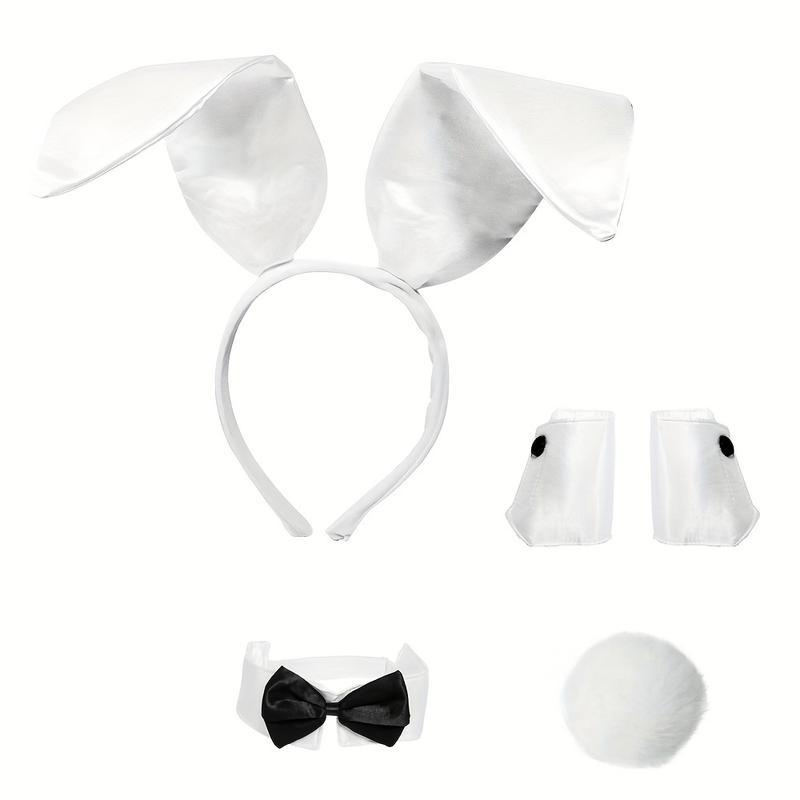 K5511 Мъжки косплей костюм за зайче за сценично изпълнение — Mink Fur, Lamb Fleece, Long Pants, Knitwear Top