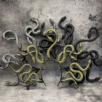 Maska - Meduza inspirirani dodatak za kosu za Halloween cosplay, plastika, stil terora, rekviziti DIY