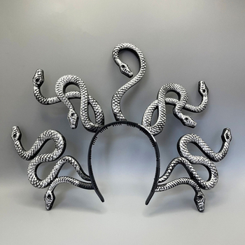 Maska - Meduza inspirirani dodatak za kosu za Halloween cosplay, plastika, stil terora, rekviziti DIY