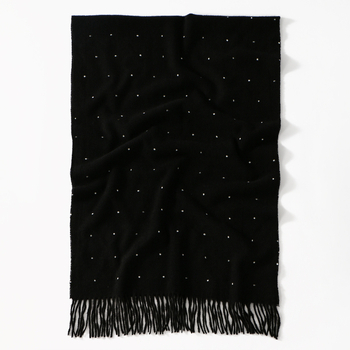 Kašmira šalle ziemai, warp-knitted audums, siltums, vidēja garuma, biroja stila, preces kods YR331