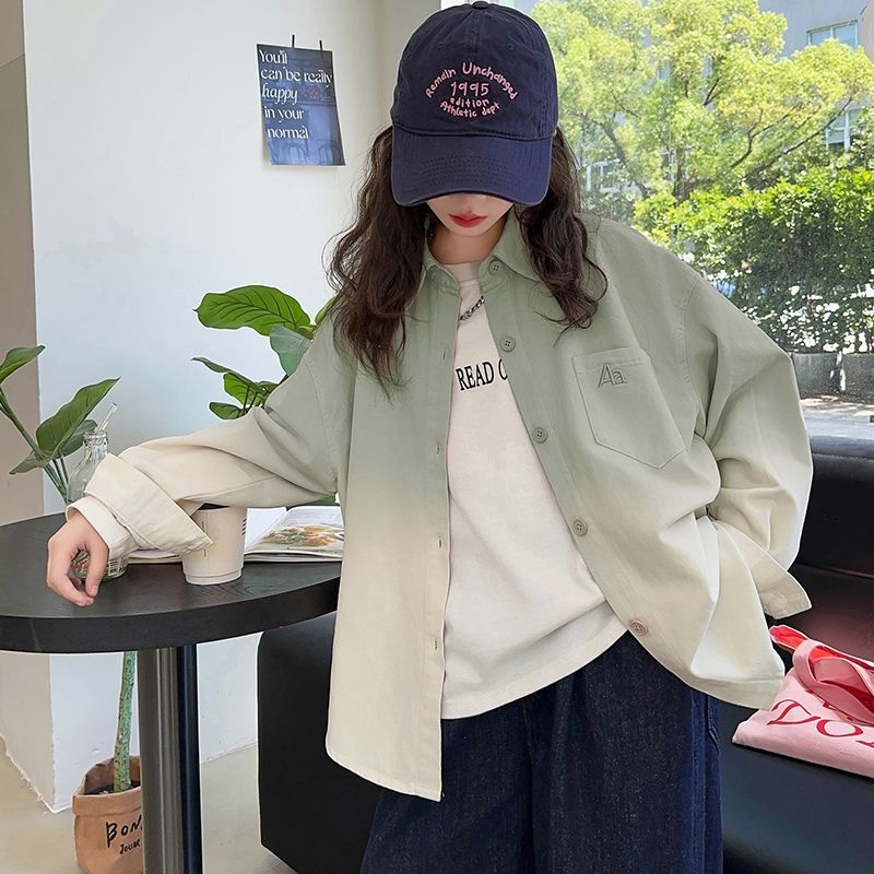 Cămașă pentru fete - guler dublu, mâneci lungi, model cu litere, material principal: păr de iepure (91–95%)