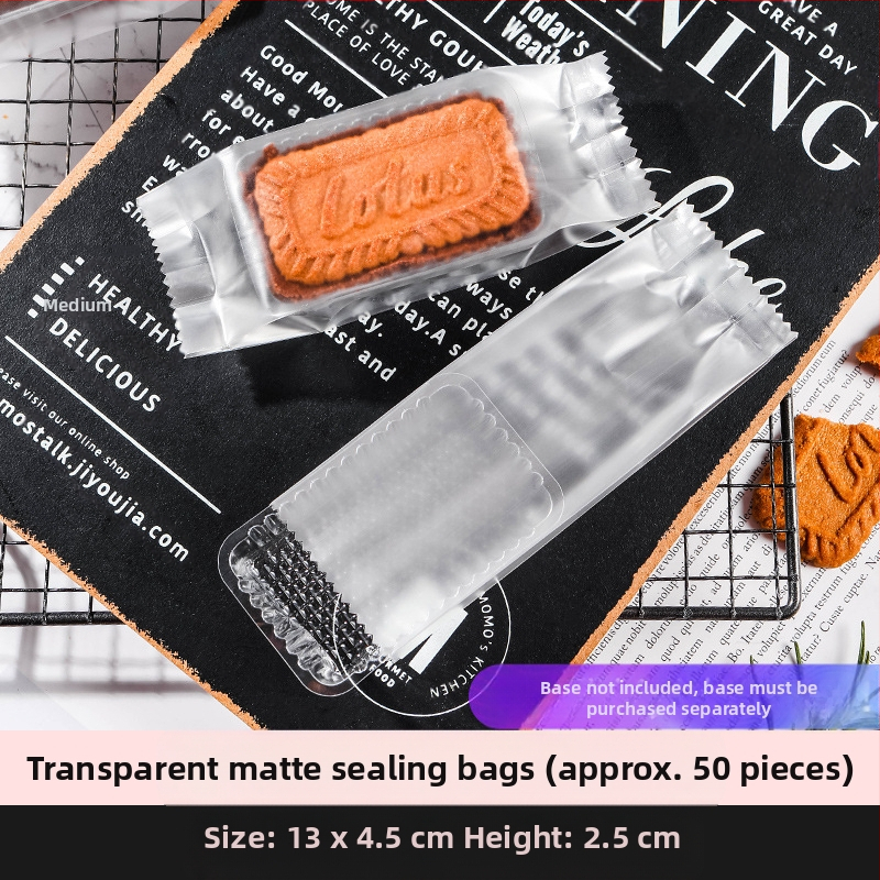 Διαφανείς σακούλες συσκευασίας σνακ με θερμική σφράγιση: 100 διαφανείς εσωτερικοί δίσκοι; 50 ματ σακούλες σφράγισης; 50 διαφανείς σακούλες σφράγισης