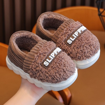 Παιδικές βαμβακερές παντόφλες | Μαλακό πάνω μέρος από βαμβάκι, σόλα από συνθετικό καουτσούκ, στυλ Κορεάτικη έκδοση, για ηλικίες 1–3 ετών, Κωδικός προϊόντος 1001763505