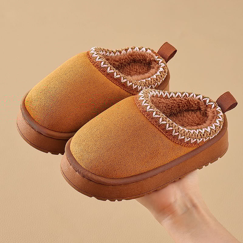 Vaikų vidaus šlepetės žiemai ir rudeniui, PVC viršus, šiltos, Europos ir Amerikos stilius, amžius 1–16 metų