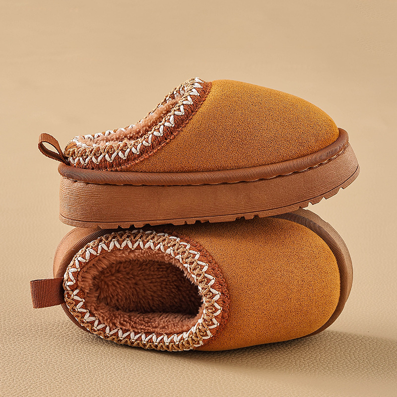 Vaikų vidaus šlepetės žiemai ir rudeniui, PVC viršus, šiltos, Europos ir Amerikos stilius, amžius 1–16 metų