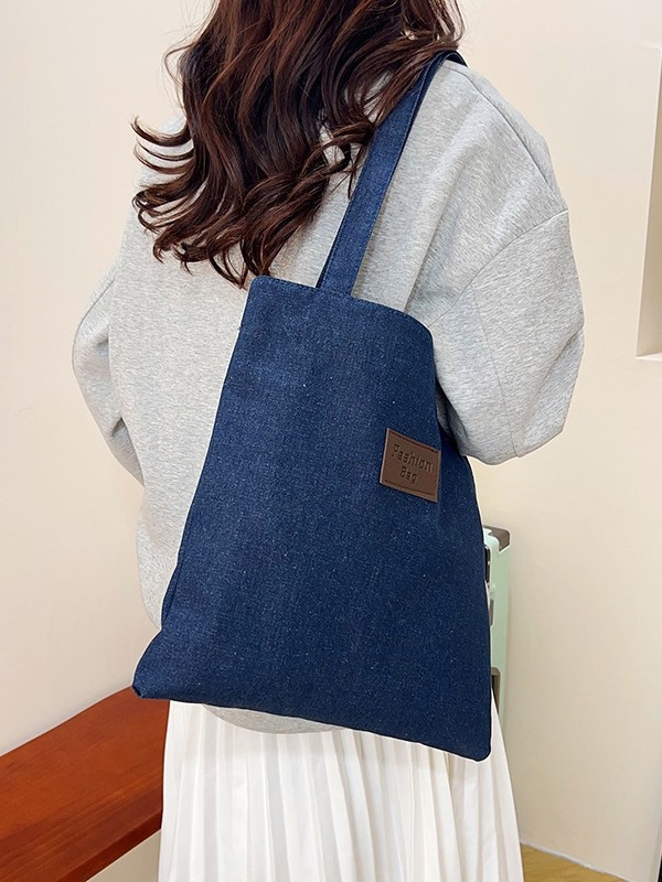 Torba za rame, oblik kofa, od Oxford tkanine, zatvarač, podstava od poliestera, gradski minimalistički stil.