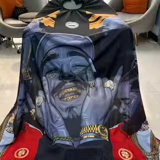 Пелерина за подстригване за фризьорски салон – антистатична, водоустойчива, против залепване (Произход: Лангфанг, Хъбей; Нетно съдържание: 182 g)