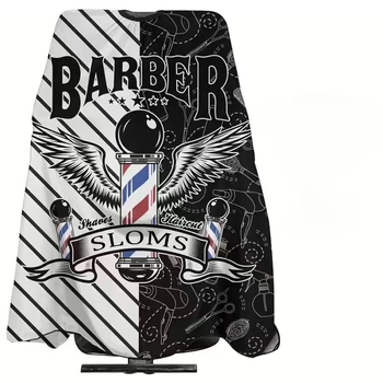 Пелерина за подстригване за фризьорски салон – антистатична, водоустойчива, против залепване (Произход: Лангфанг, Хъбей; Нетно съдържание: 182 g)