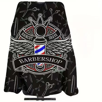 Пелерина за подстригване за фризьорски салон – антистатична, водоустойчива, против залепване (Произход: Лангфанг, Хъбей; Нетно съдържание: 182 g)